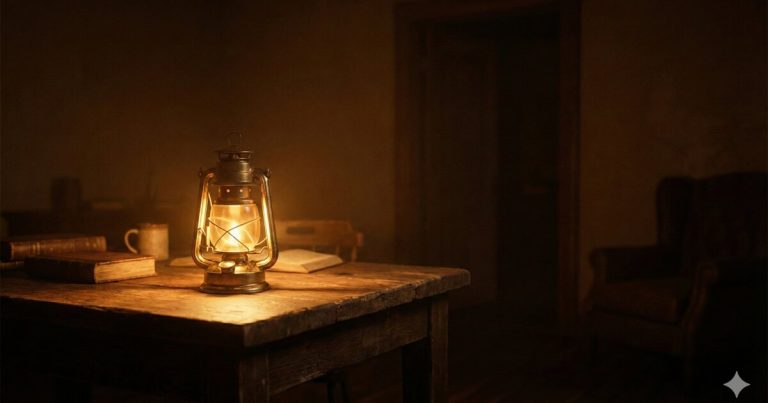 Warm lamp glowing in a quiet space representing a voluntary career development program