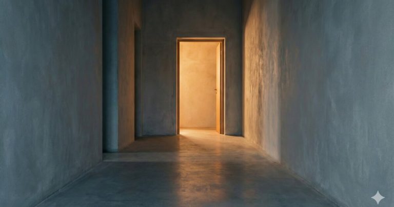 Open doorway with warm light representing a voluntary IT career development program